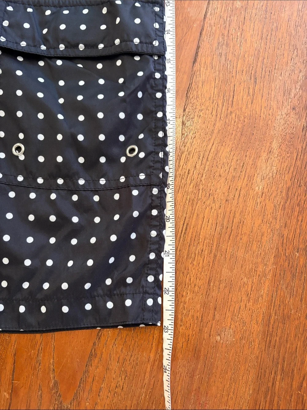Ralph Lauren purple label (fake?) white polka dot Black Swim Board Shorts Sz L